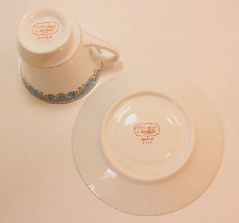 Vintage Noritake Oberlin #2486 Fine China Tea Cup and Saucer