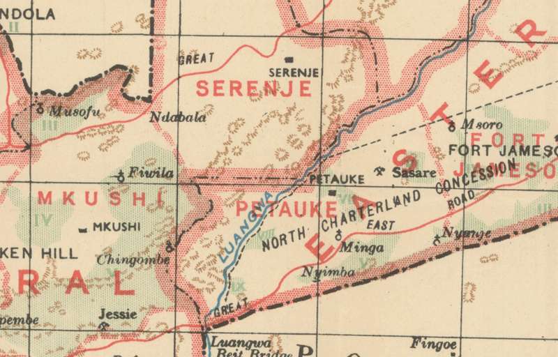 Northern Rhodesia Digital Map Digital Download