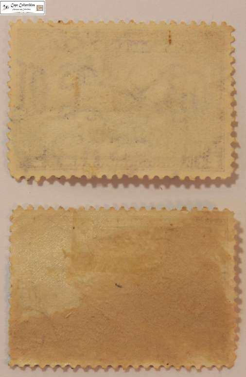 Nyasaland 2 x 1/2 Penny 1945 Lake Nyasa Stamp (Scott 68)