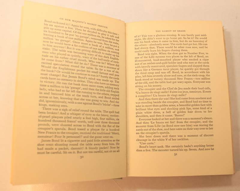 On Her Majesty's Secret Service by Ian Fleming Hardcover Book Club 1st Edition 1963
