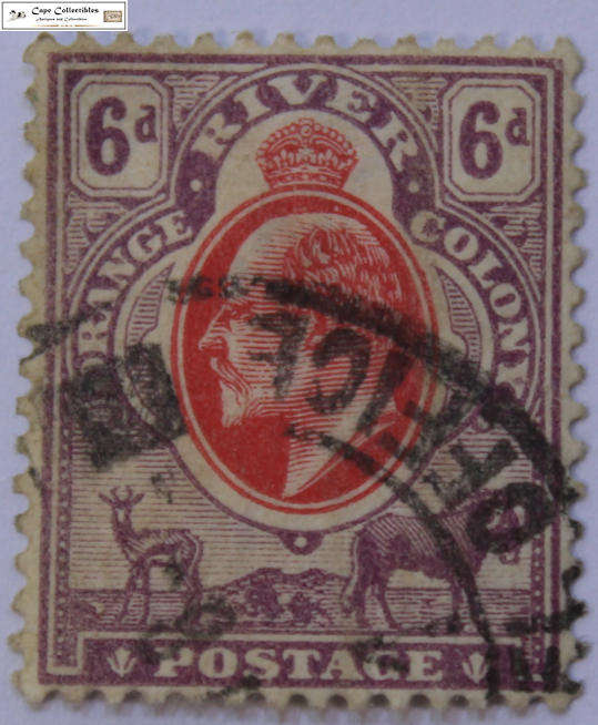Orange River Colony 6 Pence 1903 Stamp (Scott 67)