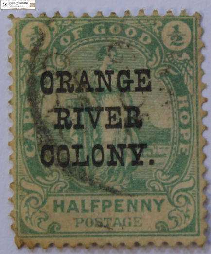Orange River Colony 1/2 Penny Cape Of Good Hope Overprint 1898 Stamp (Scott 59)