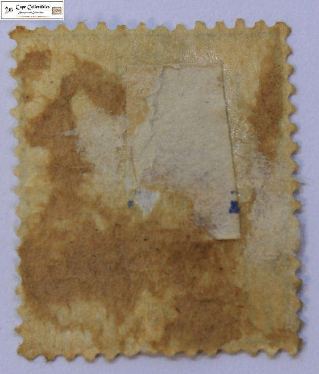 Oranje Vrij Staat 3 Pence with 2 1/2 Overprint "Roman I" 1897 Stamp (Scott 43a)