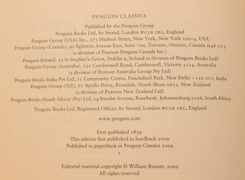 On The Origin Of Species by Charles Darwin Softcover Book