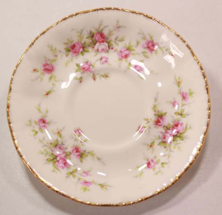 Paragon Victoriana Rose Bone China Soup Bowl Saucer