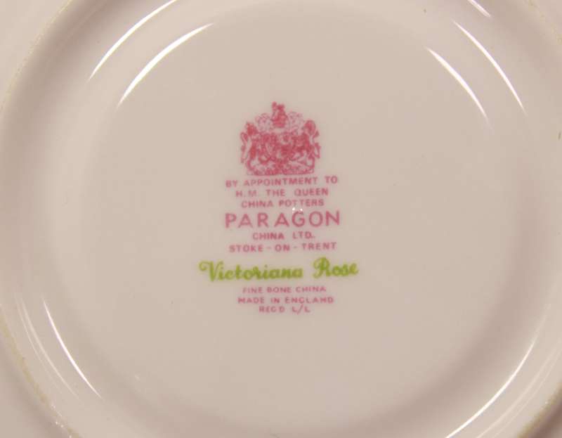 Paragon Victoriana Rose Bone China Soup Bowl Saucer