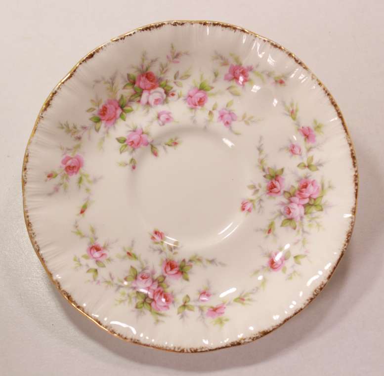 Pair of Paragon Victoriana Rose Bone China Footed Tea Cup and Saucer