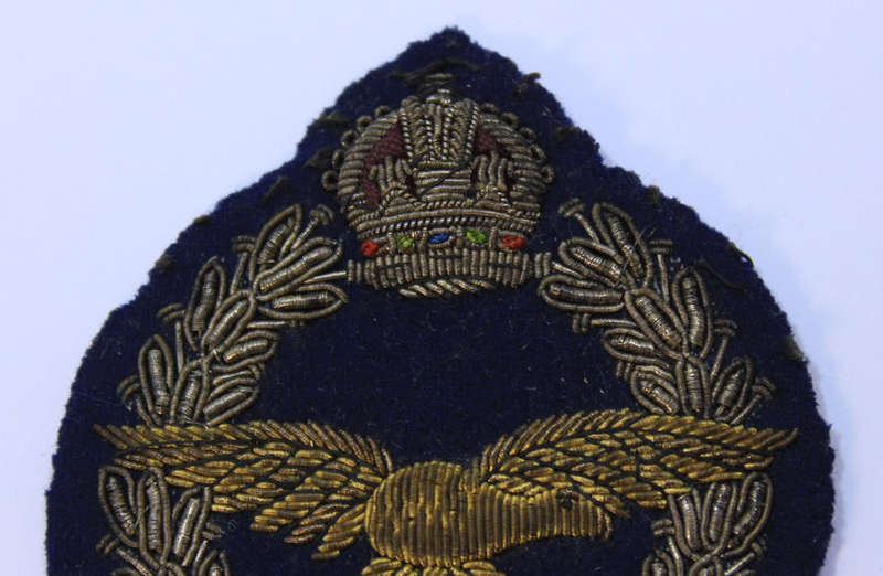 Two 1940's SAAF SALM WW2 "Per Aspera Ad Astra" Bullion Badges