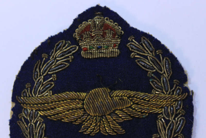 Two 1940's SAAF SALM WW2 "Per Aspera Ad Astra" Bullion Badges