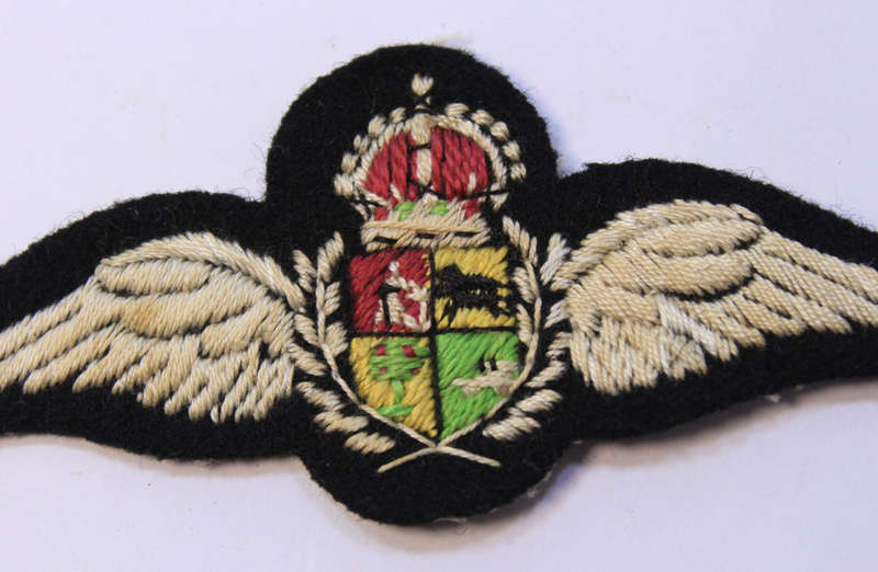 Pair of WW2 South African Air Force Pilots Cloth Wings