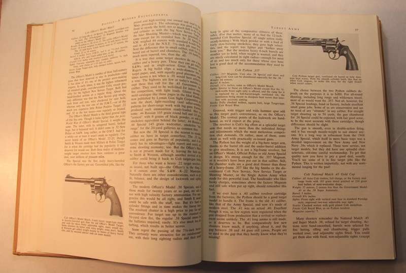 Pistols A Modern Encyclopedia by HM Stebbins, AJE Shay & O Hammond Hardcover Book