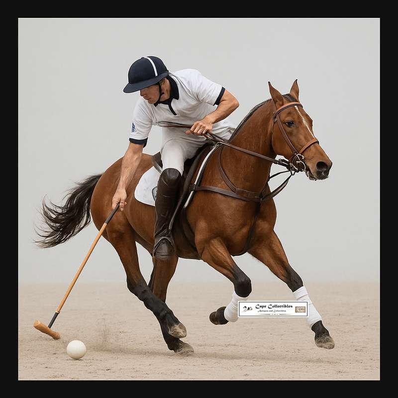 Polocrosse Pony and Rider in Action Digital Download Image For Framing