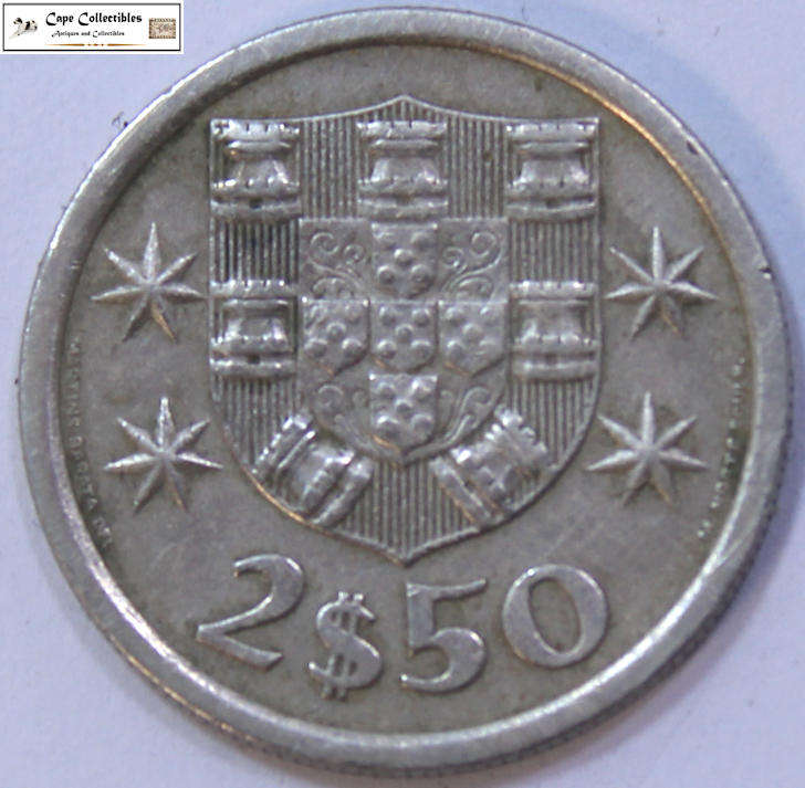 Portugal 2 1/2 Escudos 1974 Coin Circulated