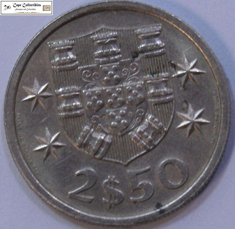 Portugal 2 1/2 Escudos 1980 Coin Circulated