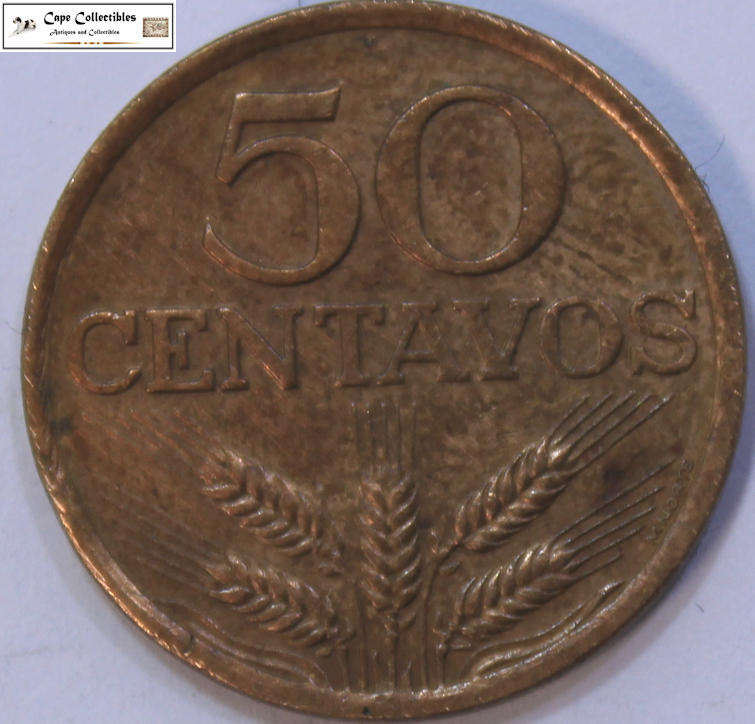 Portugal 50 Centavos Coin 1973 Circulated