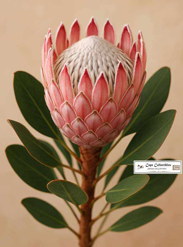 Protea Flower Painting Style Digital Download Image For Framing