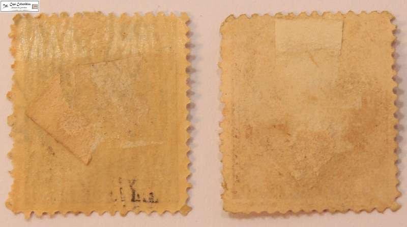 2 x Puerto Rico 1/2 Mila De Peso Alfonso of Spain XIII 1893-1894 Stamp (Scott 77-78)