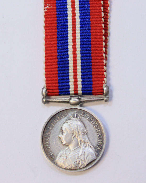 Queens South Africa Boer War Medal Miniature Unnamed (Not Original Ribbon.)
