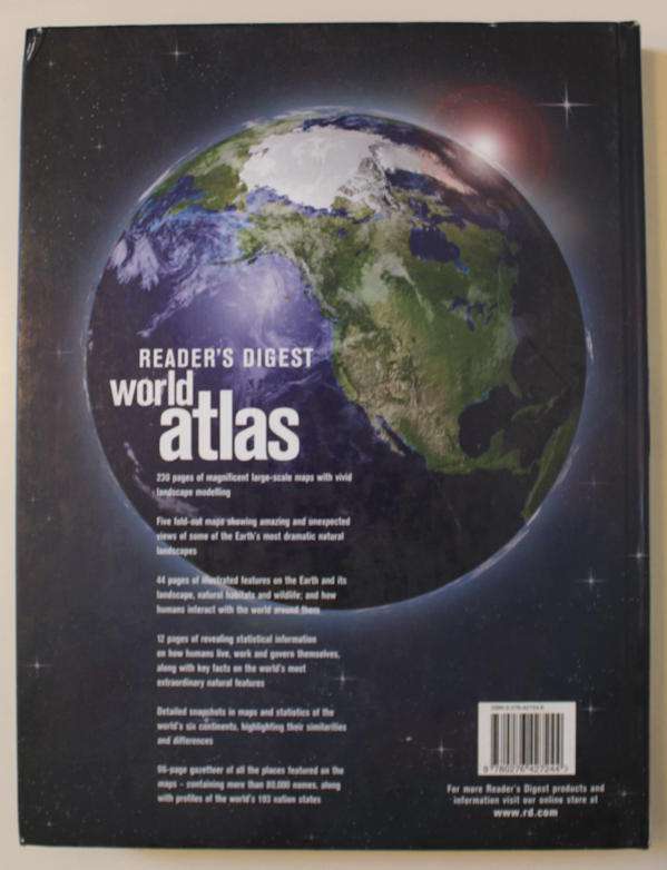 Readers Digest World Atlas Large Atlas (Fold Out Maps) First Edition 2004