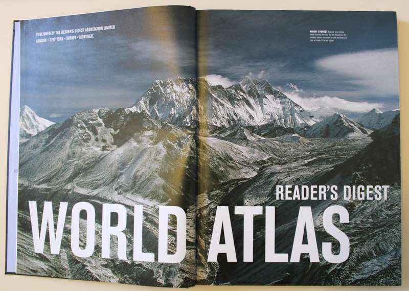 Readers Digest World Atlas Large Atlas (Fold Out Maps) First Edition 2004