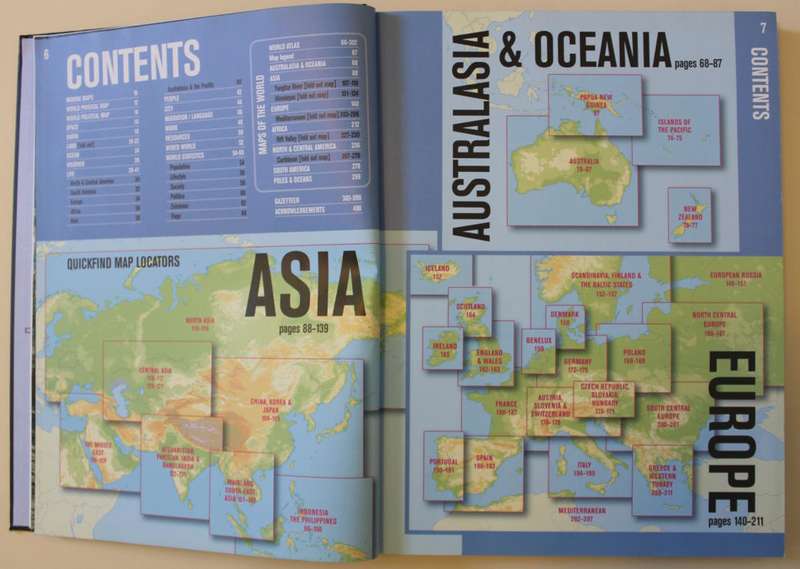 Readers Digest World Atlas Large Atlas (Fold Out Maps) First Edition 2004
