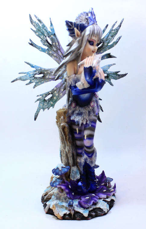 Amy Brown Faery Statuette Figurine "Rebel" Holding a White Hare
