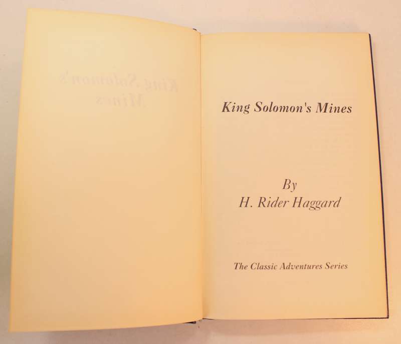 King Solomon's Mines by H. Rider Haggard Hardcover Book
