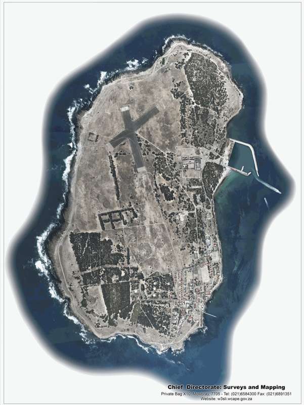 Digital Maps Robben Island Aerial Image 2008 Digital Download.