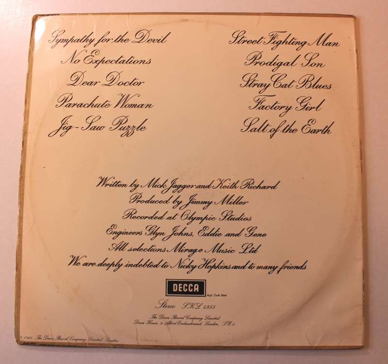 The Rolling Stones The Beggars Banquet Vinyl LP