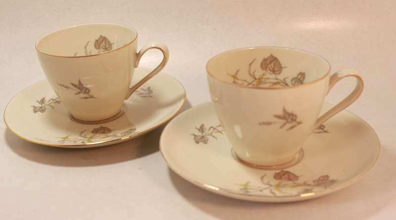 Pair of Rosenthal Krister Bone China Demitasse and Saucer.