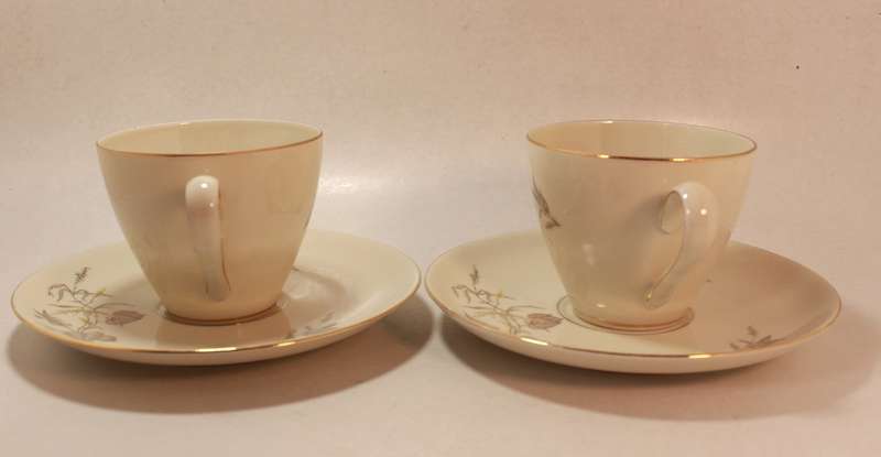 Pair of Rosenthal Krister Bone China Demitasse and Saucer.