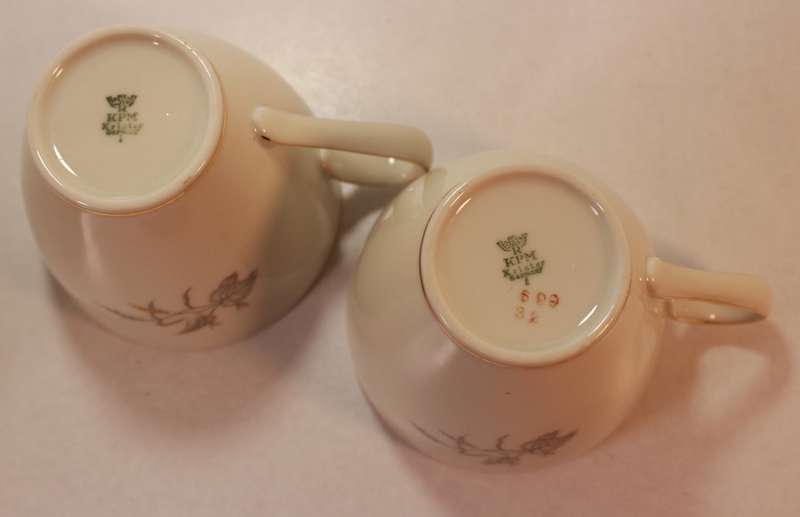 Pair of Rosenthal Krister Bone China Demitasse and Saucer.