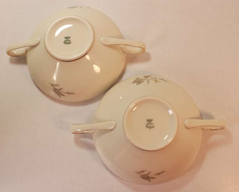 Pair of Rosenthal Krister Double Handled Bone China Soup Bowls