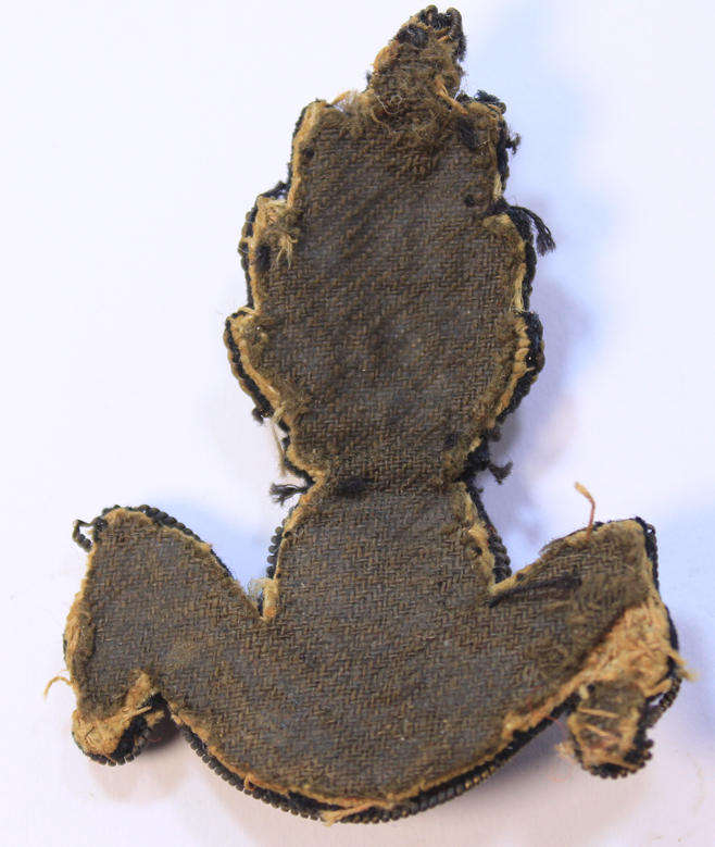 WW2 Royal Engineers Officers Bullion Cloth Embroidered Field Service Cap Badge