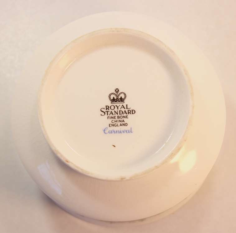 Royal Standard "Carnival" Fine Bone China Sugar Bowl