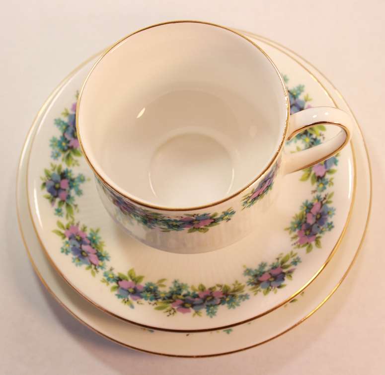 Pair of Royal Standard "Carnival" Fine Bone China Trios