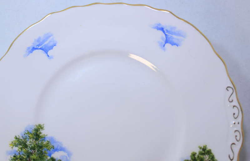 Vintage Royal Vale Bone China Cake Plate English Farmhouse