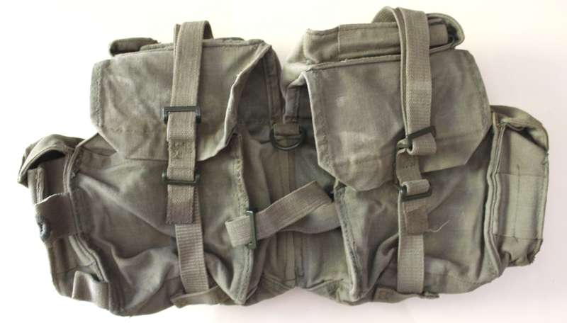 Vintage SADF Kidney Pouches with Yoke Pattern 70 1970's