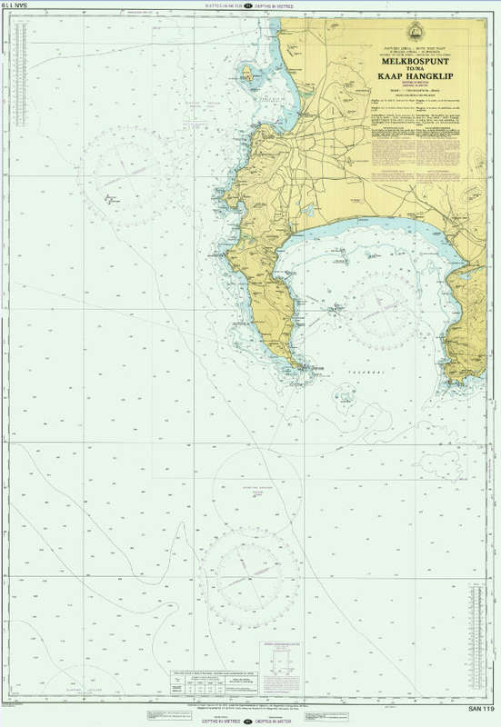 SAN 119 Melkbos to Hangklip South Africa Nautical Chart Digital Download File Transfer