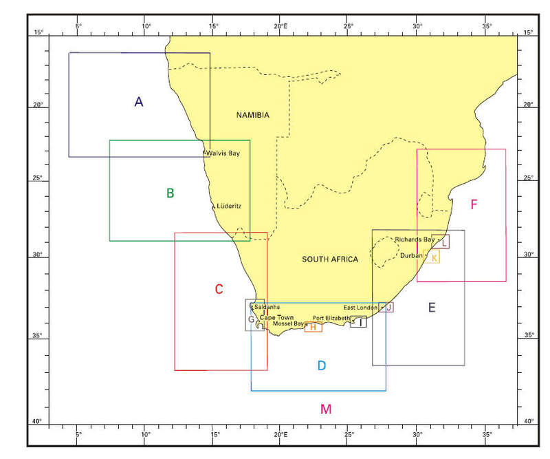 SAN 119 Melkbos to Hangklip South Africa Nautical Chart Digital Download File Transfer