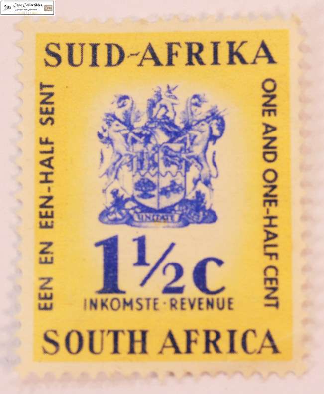 South Africa 1 1/2 Cent Duty Revenue Stamp