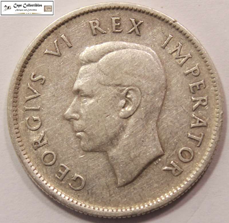 South Africa 2 Shillings 1943 Coin Circulated