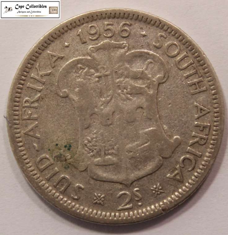 South Africa 2 Shillings 1956 Coin Circulated.