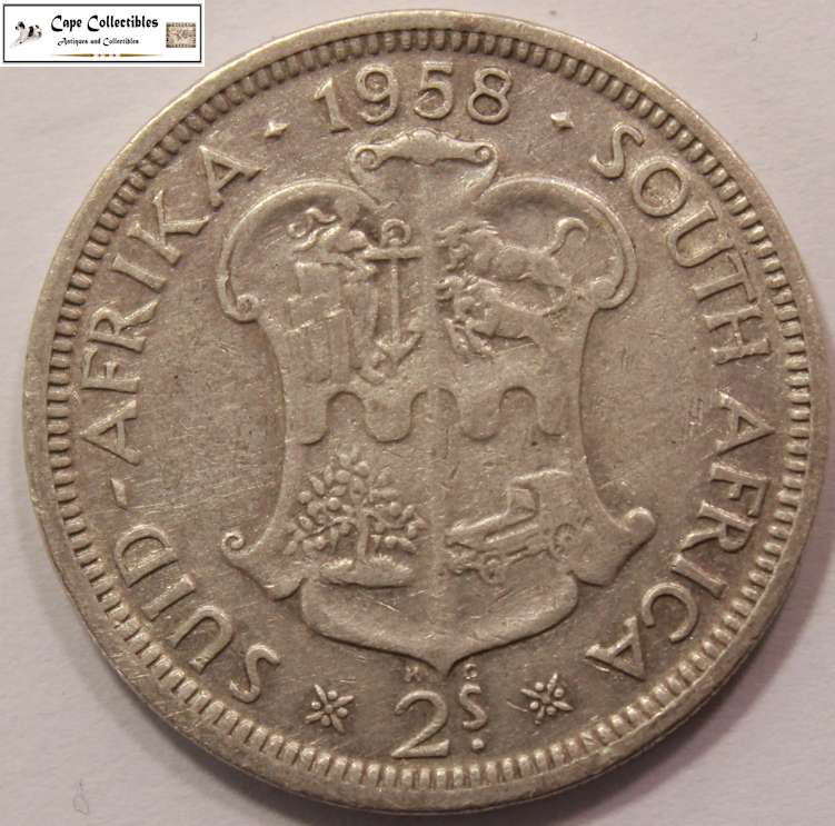 South Africa 2 Shillings 1958 Coin Circulated
