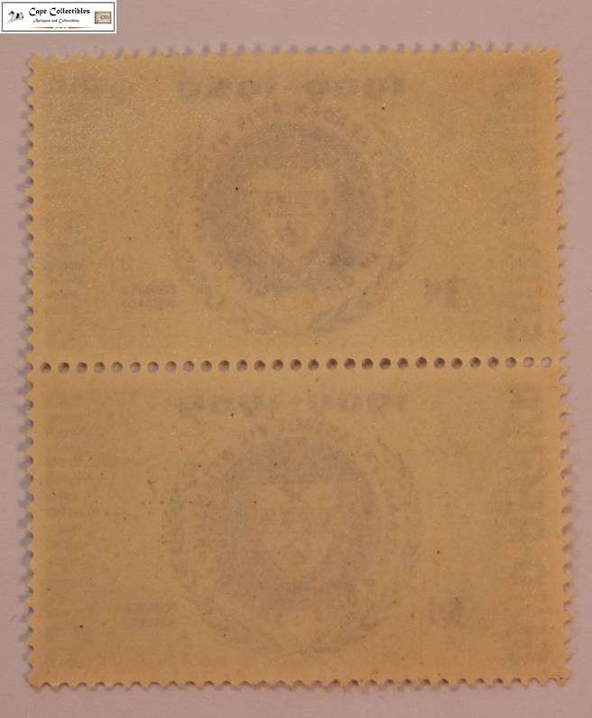 South Africa Pair 3 Pence 1959 Wetenskap en Kuns 50 Years Anniversary 1909-1959 Stamp (Scott 219)