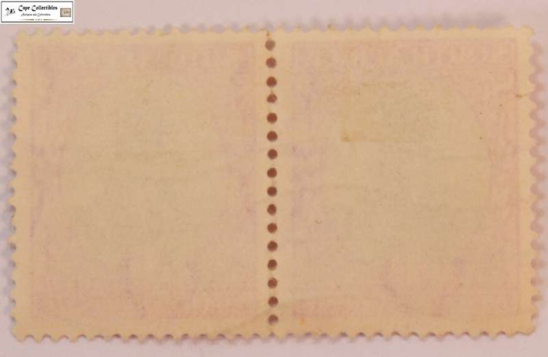 South Africa Pair 1 Penny 1926 Jan van Riebeeck Drommedaris Ship Stamp (Scott 24)