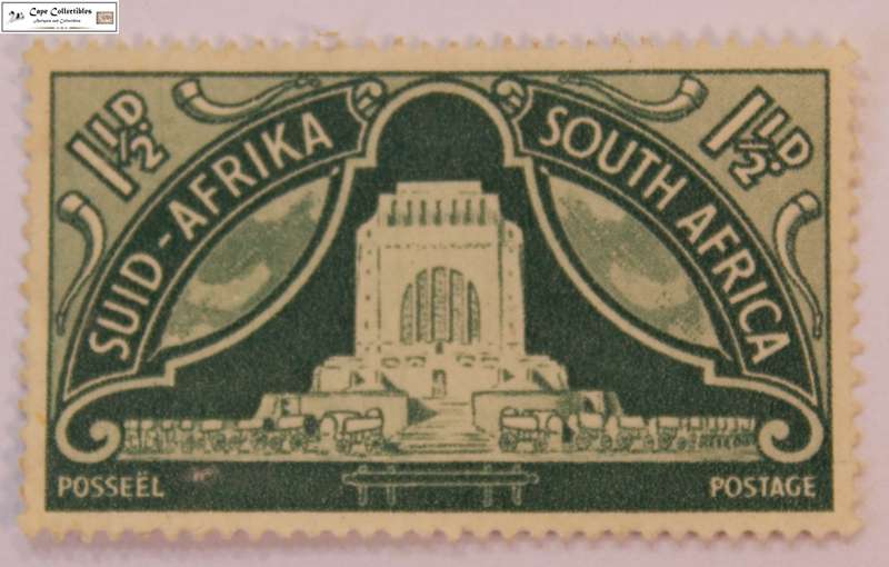 South Africa 1 1/2D (Penny) 1949 Voortrekker Monument Stamp (Scott 113)