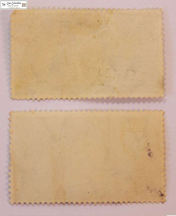 South Africa 2 x  1 1/2D (Penny) 1949 Voortrekker Monument Stamp (Scott 113)