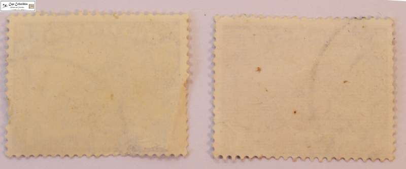 South Africa 2 x 1 Shilling 1952 Wildebeest Stamps English (Scott 62)