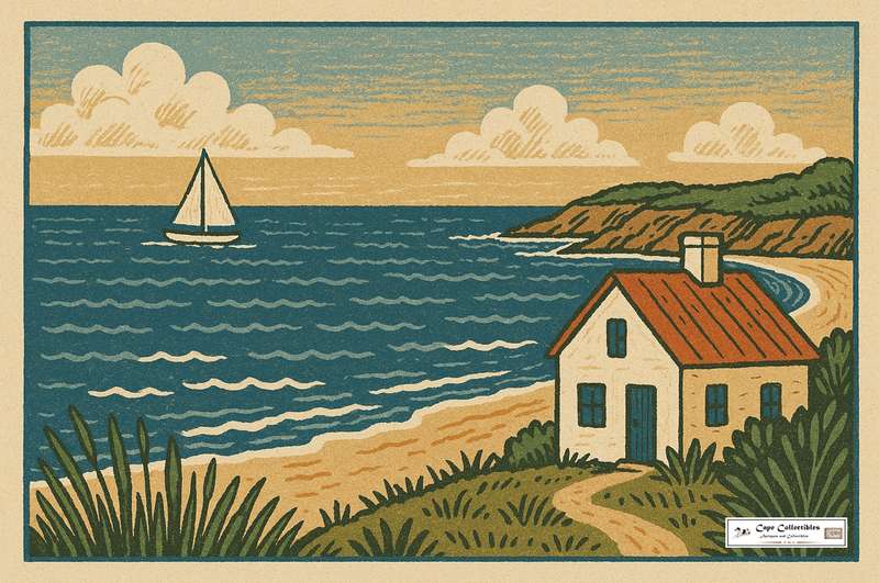 Digital Art Seaside Scene Digital Download Image For Framing